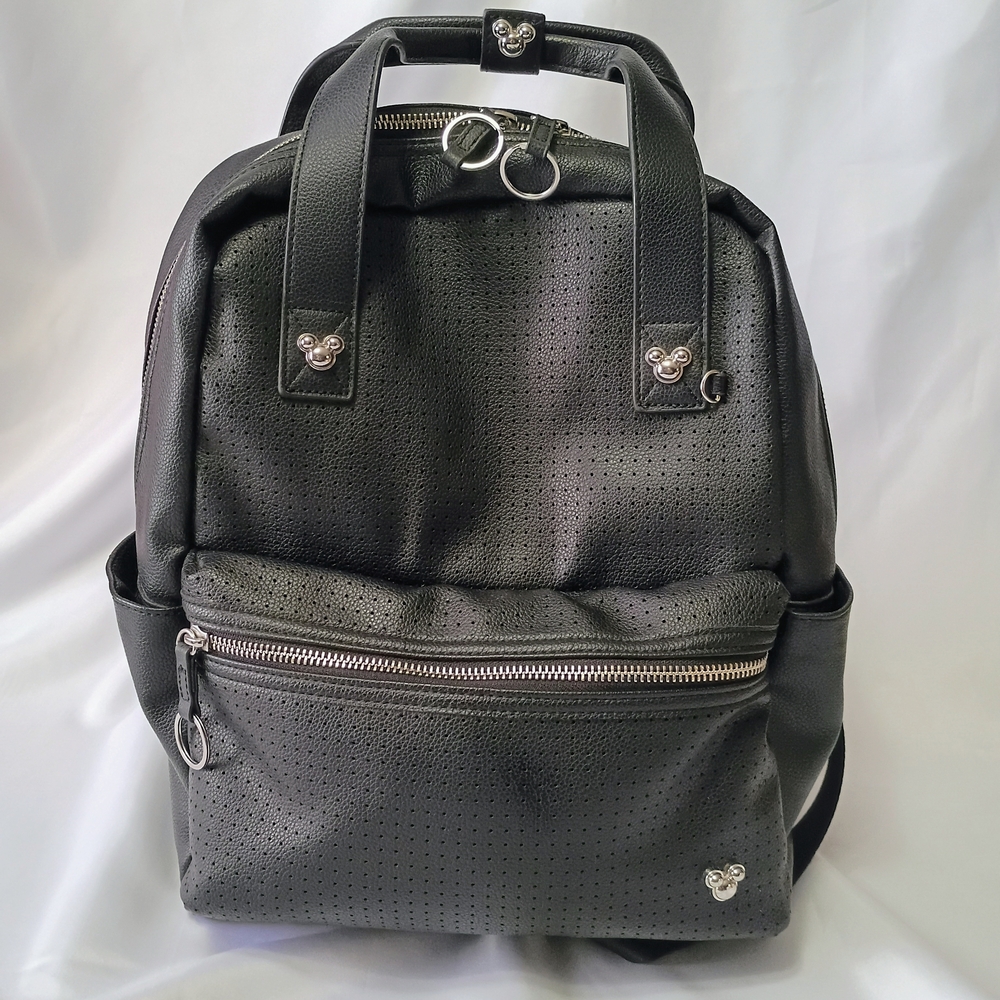 Disney Black Perforated Backpack